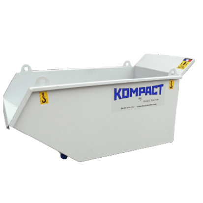 Benne ou cuve 300 litres pour transporteur à chernilles Kompact K50-Cuve 300 L en acier