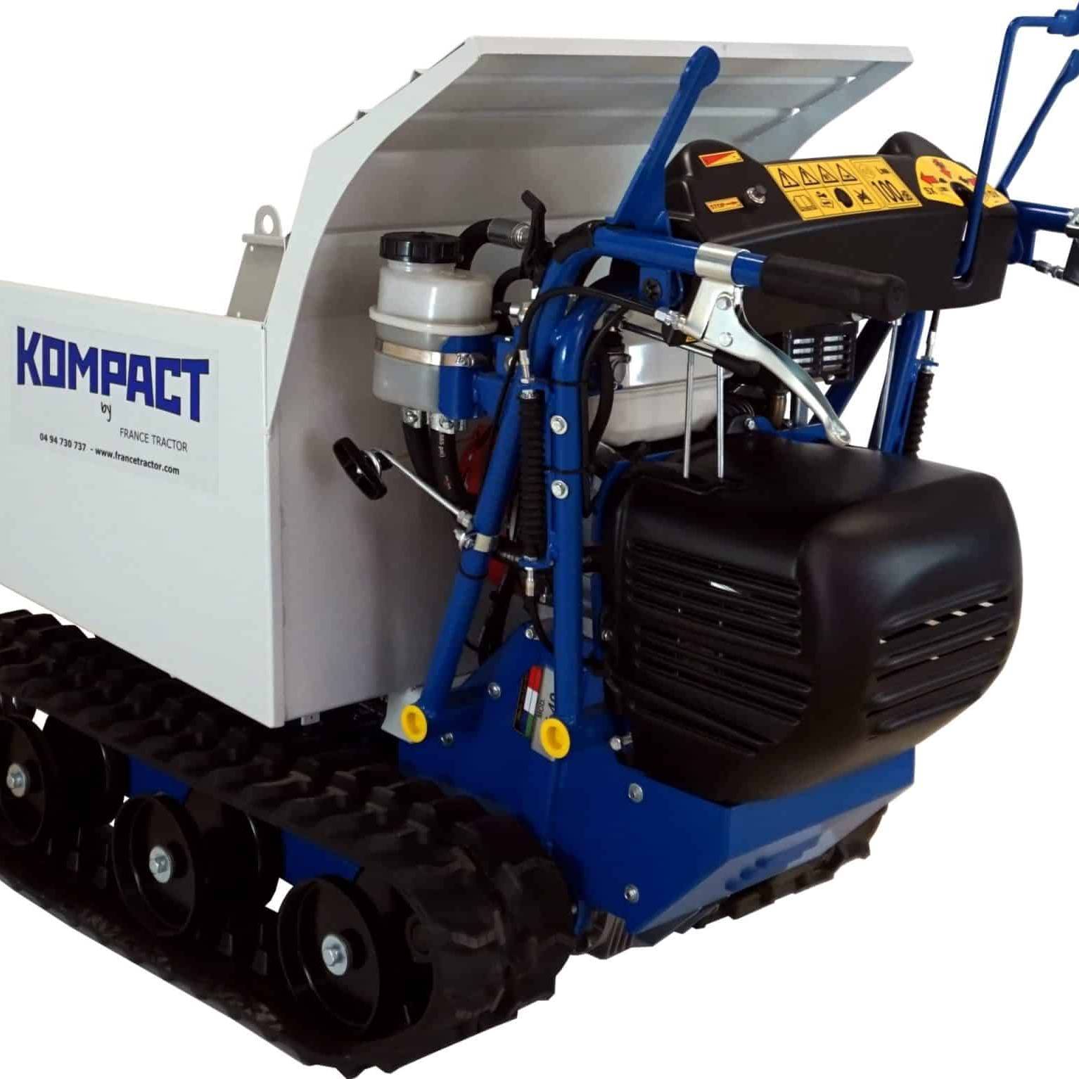 Brouette à chenilles Kompact K40 à déversement hydraulique avec cuve 220 litres-Cuve hydraulique 200 L