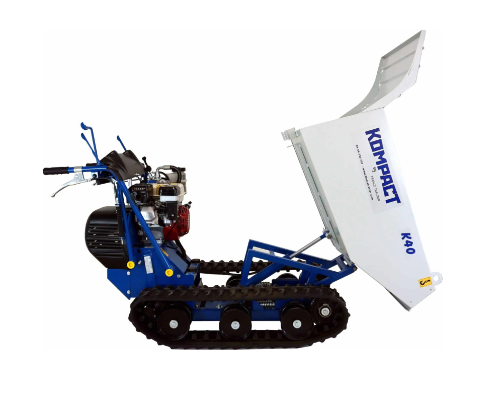 K40 Brouette à chenilles Honda GX200 Basculement hydraulique