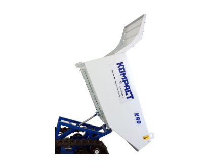 Transporteur sur chenilles Kompact K40 avec cuve à déversement hydraulique-Cuve hydraulique 200 L