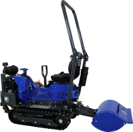 ROTOVATOR fraise sur microtracteur à chenilles Vision