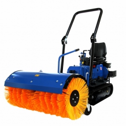 brosse pour micro tracteur à chenille