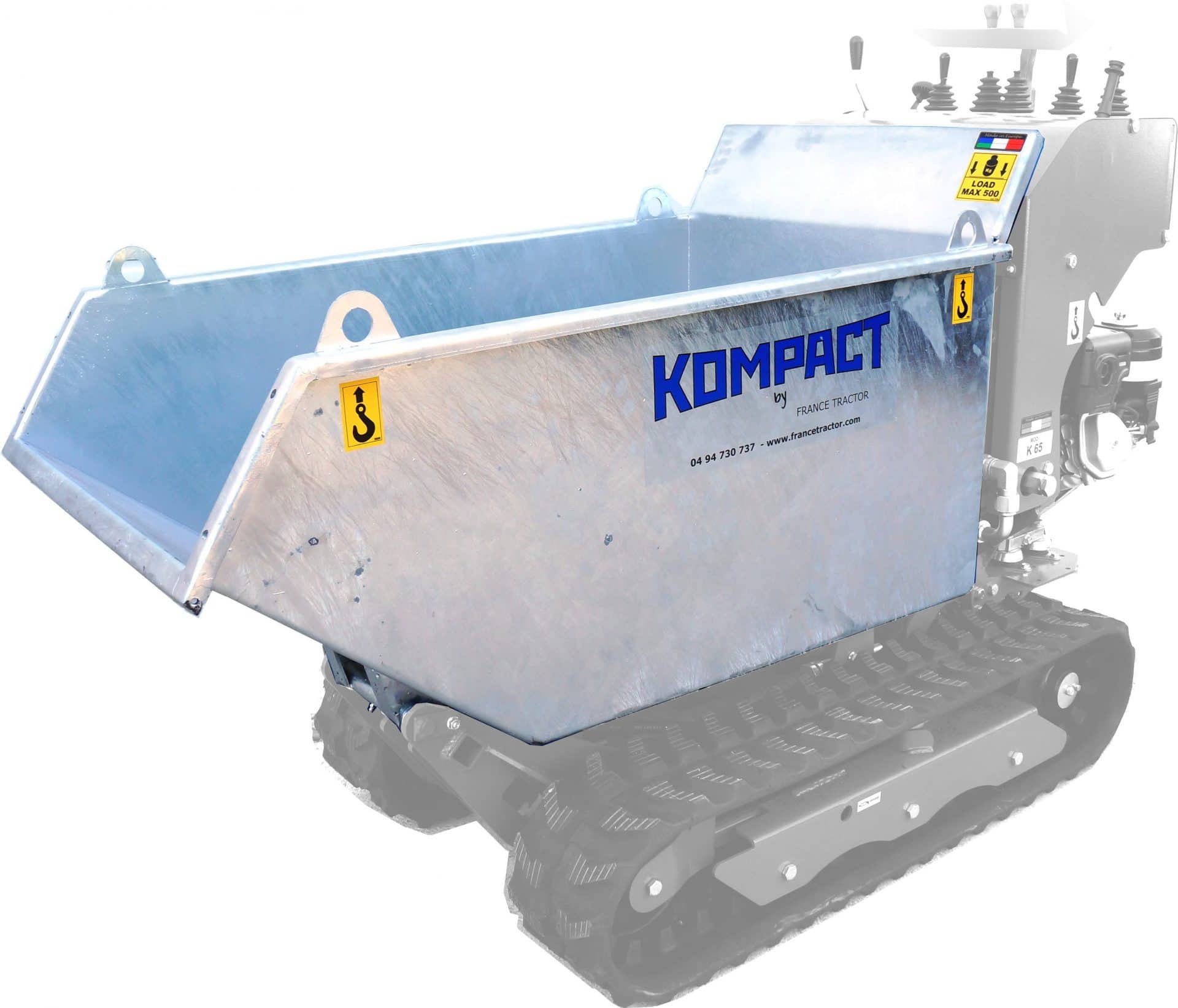 Cuve 300L en acier galvanisé pour transporteur à chenilles K50
