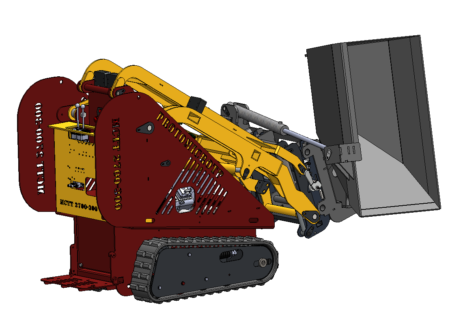 Godet à déversement latéral