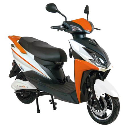 E-Opai blanc et orange le scooter dynamique et maniable
