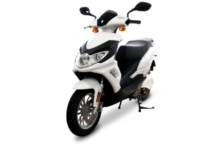Scooter électrique E-Stock Air blanc - style dynamique