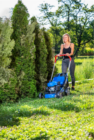 Tondeuse de jardin facile à utiliser grâce à son starter automatique.