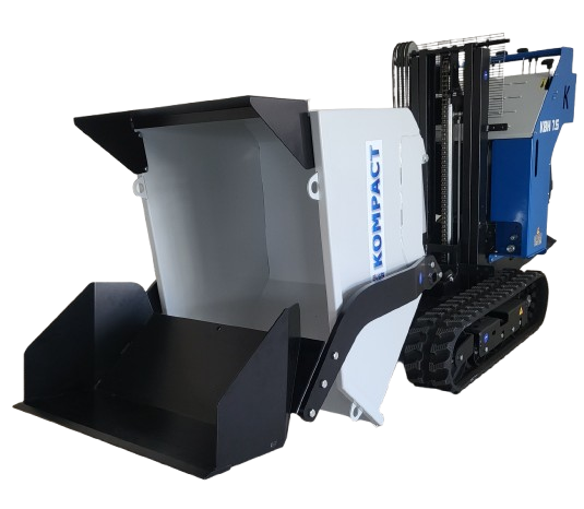 Benne dumper KBH 7.5 basculée-Mini dumper