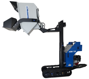élévateur sur chenilles KBH 7.5 avec benne chargesue basculée à 150 cm du sol élévateur sur chenilles KBH 7.5 avec benne chargesue basculée à 150 cm du sol-Mini dumper